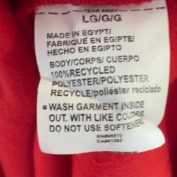 Under Armour Men's Red Fleece Graphic Hoodie Loose Fit Pullover size Large NWT - Picture 5 of 6